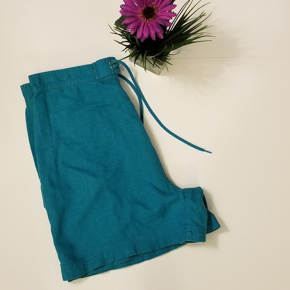 Vintage White Stag Turquoise High Waist Short - Picture 2 of 7